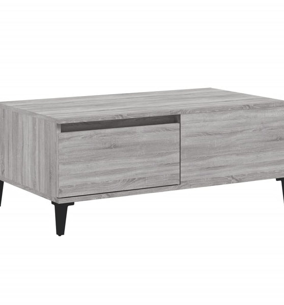 Couchtisch Grau Sonoma 90x50x36,5 cm Holzwerkstoff