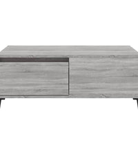 Couchtisch Grau Sonoma 90x50x36,5 cm Holzwerkstoff