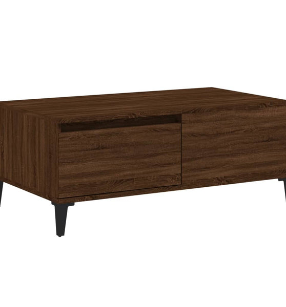 Couchtisch Braun Eichen-Optik 90x50x36,5 cm Holzwerkstoff