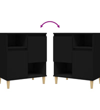 Sideboard Schwarz 60x35x70 cm Holzwerkstoff