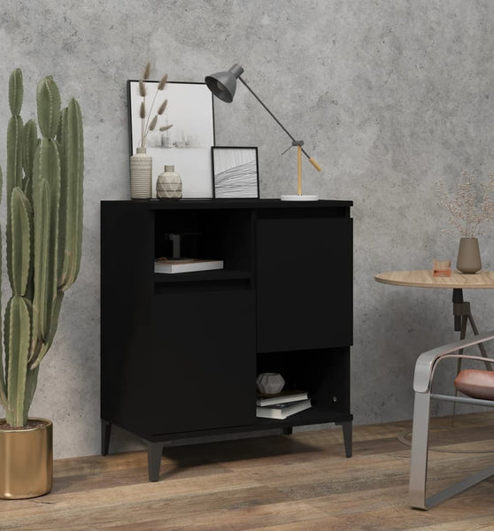 Sideboard Schwarz 60x35x70 cm Holzwerkstoff