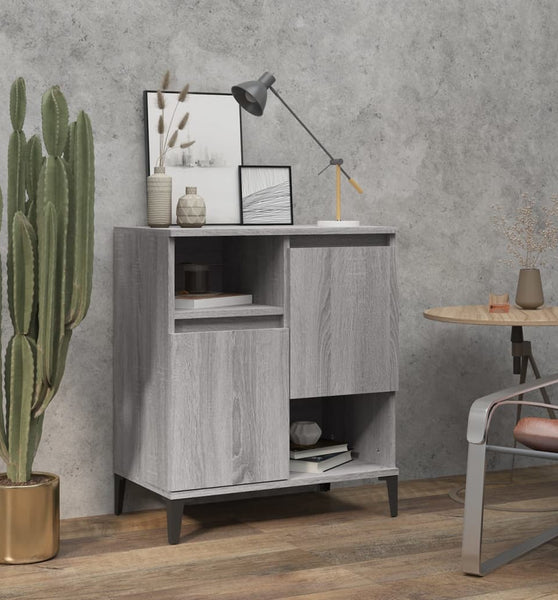 Sideboard Grau Sonoma 60x35x70 cm Holzwerkstoff