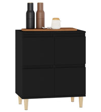 Sideboard Schwarz 60x35x70 cm Holzwerkstoff