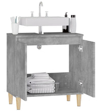 Waschbeckenunterschrank Betongrau 58x33x60 cm Holzwerkstoff