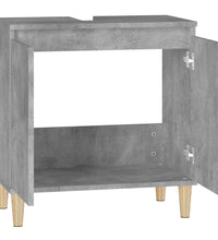 Waschbeckenunterschrank Betongrau 58x33x60 cm Holzwerkstoff