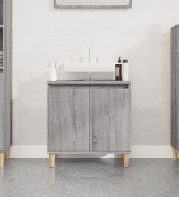 Waschbeckenunterschrank Grau Sonoma 58x33x60 cm Holzwerkstoff