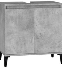 Waschbeckenunterschrank Betongrau 58x33x60 cm Holzwerkstoff