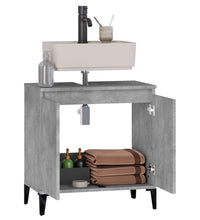 Waschbeckenunterschrank Betongrau 58x33x60 cm Holzwerkstoff