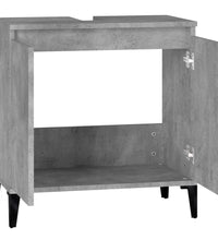 Waschbeckenunterschrank Betongrau 58x33x60 cm Holzwerkstoff