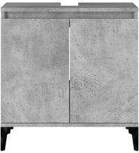 Waschbeckenunterschrank Betongrau 58x33x60 cm Holzwerkstoff