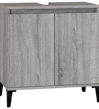 Waschbeckenunterschrank Grau Sonoma 58x33x60 cm Holzwerkstoff