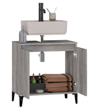 Waschbeckenunterschrank Grau Sonoma 58x33x60 cm Holzwerkstoff