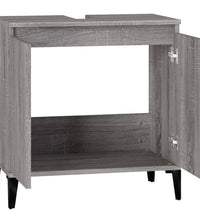 Waschbeckenunterschrank Grau Sonoma 58x33x60 cm Holzwerkstoff