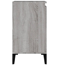 Waschbeckenunterschrank Grau Sonoma 58x33x60 cm Holzwerkstoff