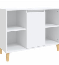 Waschbeckenunterschrank Weiß 80x33x60 cm Holzwerkstoff