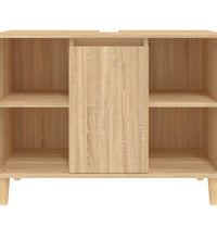 Waschbeckenunterschrank Sonoma-Eiche 80x33x60 cm Holzwerkstoff