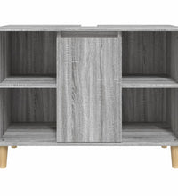 Waschbeckenunterschrank Grau Sonoma 80x33x60 cm Holzwerkstoff