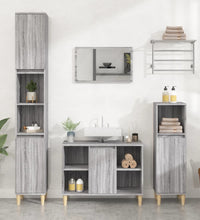 Waschbeckenunterschrank Grau Sonoma 80x33x60 cm Holzwerkstoff