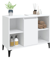 Waschbeckenunterschrank Weiß 80x33x60 cm Holzwerkstoff