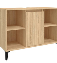 Waschbeckenunterschrank Sonoma-Eiche 80x33x60 cm Holzwerkstoff