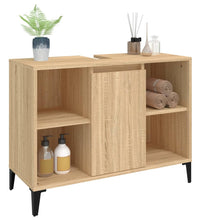 Waschbeckenunterschrank Sonoma-Eiche 80x33x60 cm Holzwerkstoff