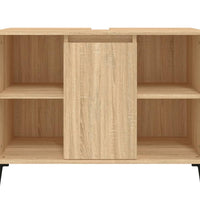 Waschbeckenunterschrank Sonoma-Eiche 80x33x60 cm Holzwerkstoff