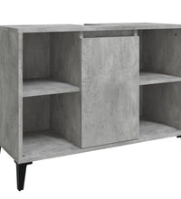 Waschbeckenunterschrank Betongrau 80x33x60 cm Holzwerkstoff
