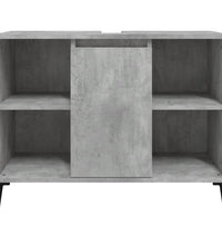 Waschbeckenunterschrank Betongrau 80x33x60 cm Holzwerkstoff