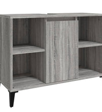 Waschbeckenunterschrank Grau Sonoma 80x33x60 cm Holzwerkstoff