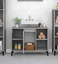 Waschbeckenunterschrank Grau Sonoma 80x33x60 cm Holzwerkstoff
