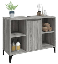 Waschbeckenunterschrank Grau Sonoma 80x33x60 cm Holzwerkstoff