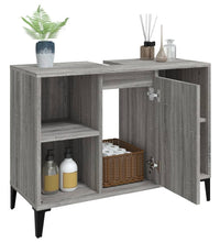 Waschbeckenunterschrank Grau Sonoma 80x33x60 cm Holzwerkstoff