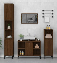 Waschbeckenunterschrank Braun Eichen-Optik 80x33x60 cm