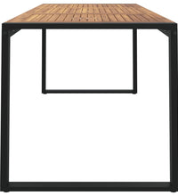 Gartentisch mit Gestell U-Form 180x90x75 cm Akazie Massivholz