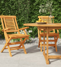 Gartenstühle 2 Stk. Klappbar 56x63x90 cm Massivholz Teak