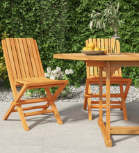 Gartenstühle 2 Stk. Klappbar 47x47x89 cm Massivholz Teak