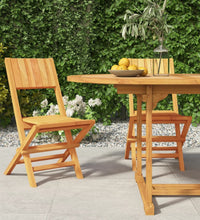 Gartenstühle 2 Stk. Klappbar 47x61x90 cm Massivholz Teak