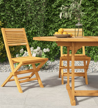 Gartenstühle 2 Stk. Klappbar 47x62x90 cm Massivholz Teak