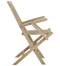 Gartenstühle 2 Stk. Klappbar Grau 56x61x89 cm Massivholz Teak