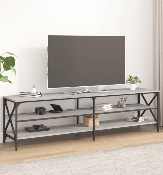 TV-Schrank Grau Sonoma 180x40x50 cm Holzwerkstoff