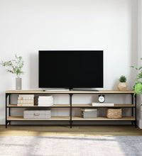 TV-Schrank Sonoma-Eiche 180x30x50 cm Holzwerkstoff und Metall