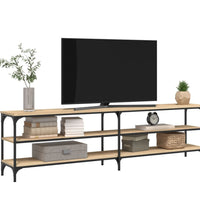 TV-Schrank Sonoma-Eiche 180x30x50 cm Holzwerkstoff und Metall