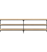 TV-Schrank Sonoma-Eiche 180x30x50 cm Holzwerkstoff und Metall