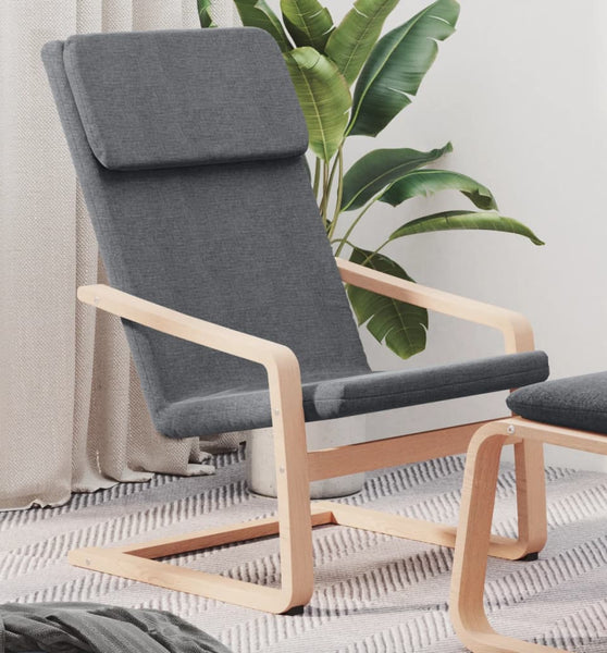 Relaxsessel Dunkelgrau Stoff