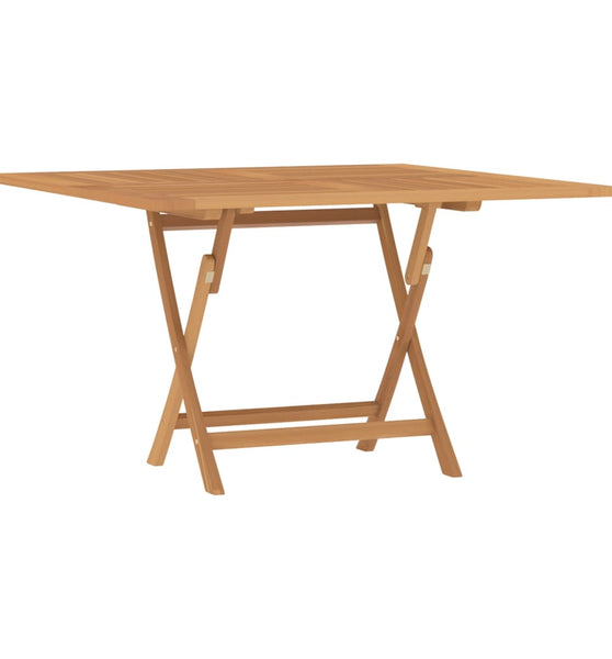 Gartentisch Klappbar 110x110x75 cm Massivholz Teak