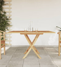 Gartentisch Klappbar 110x110x75 cm Massivholz Teak