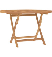 Gartentisch Klappbar Ø 110x75 cm Massivholz Teak