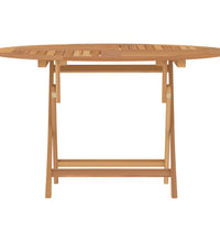 Gartentisch Klappbar Ø 110x75 cm Massivholz Teak