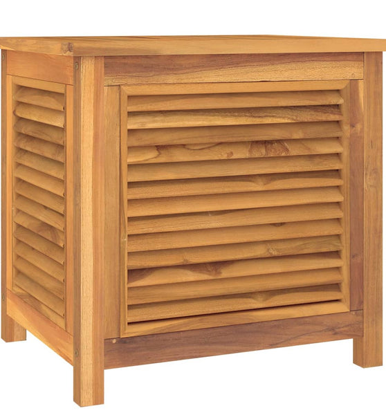 Gartenbox mit Beutel 60x50x58 cm Massivholz Teak