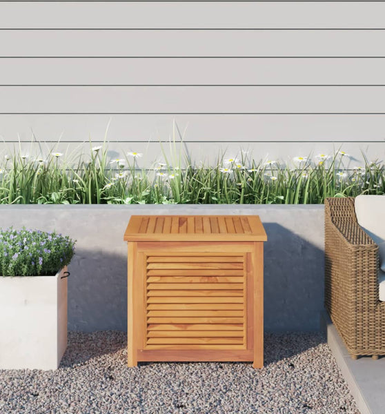 Gartenbox mit Beutel 60x50x58 cm Massivholz Teak